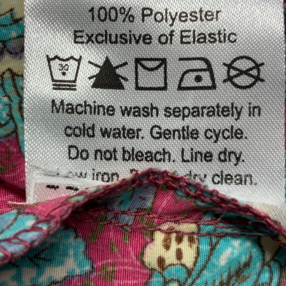 Earthbound Boho Off Shoulder Floral Tunic Size L Ruffle Festival Top - Picture 6 of 6